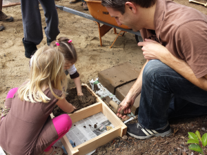 Adobe Brick Making at the Community Garden at Holy Nativity, May 2015